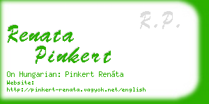 renata pinkert business card